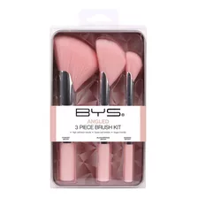 Bys Kit De Brocha Angulares 3u Color Rosa