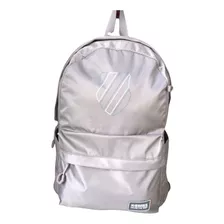 Mochila K-swiss Ibiza Gris Rosa Super Resistente Y Amplia 