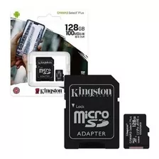 Memoria Micro Sd 128gb Kingston Select Plus 100mb/s Class 10