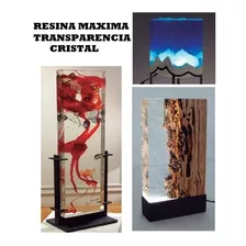 Epoxy Cristal Plus 2kg, Resina Epoxica + 2 Tintas De 10ml