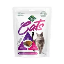 Petisco Nats Cats Snacks 3 Em 1 Para Gatos De 60g