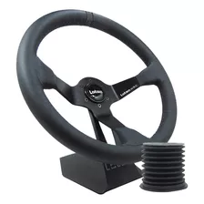 Volante Esportivo Couro / Preto Lotse Wrc + Cubo Sanfonado