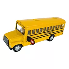 Autobús Escolar Kinsfun A Escala Amarillo 