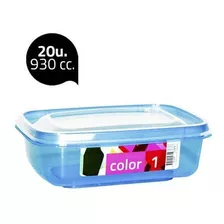 Set 20 Tapers 930cc Apto Freezer - Microndas - Alimentos