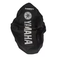 Funda De Asiento Yamaha Crypton New Negra Con Letras