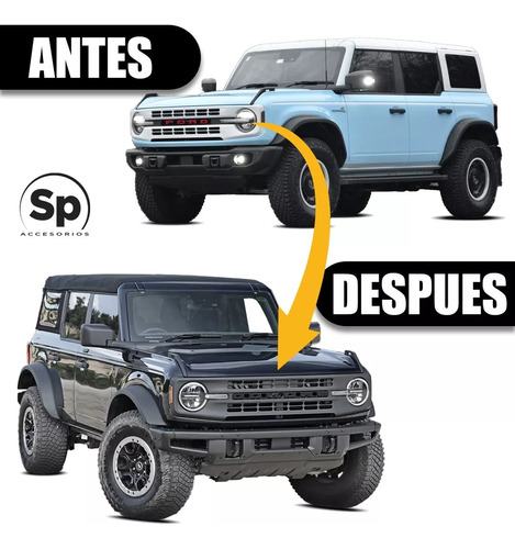 Faldones Llanta Rines Tipo Sasquatch Ford Bronco 2020-2024 Foto 2