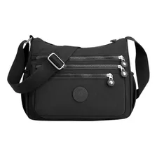 Bolsa Feminina Grande Transversal Impermeável Nylon Cores