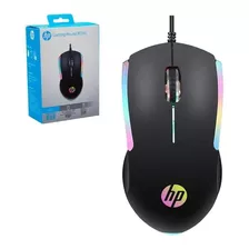 Mouse Gamer Preto Usb Hp M160 1000dpi Com Led Rgb