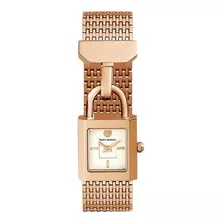 Reloj Mujer Tory Burch Tbw7102 Cuarzo Pulso Oro Rosa En