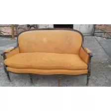 Sillon Frances Luis Xvi Antiguo Tallado - Sol De Otoño