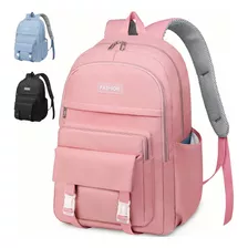 Mochila Escolar Viaje Bolsa De Mujer Mochilas Para Laptop 15.6 Inch Rosa Iforu 30 L