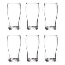 Vaso De Vidrio Rigolleau Pinta Cerveza 540ml X 6 Unidades Color Transparente