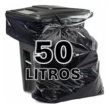 Saco De Lixo Preto 50l Litros Reforçado C/ 50 Unidades