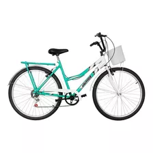 Bicicleta Aro 26 Ultra Bike Summer Bicolor Com 6 Marchas Cor Verde Anis - Branco