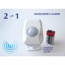 Alarme E Anunciador De Presença - Acompanha Bateria 9v