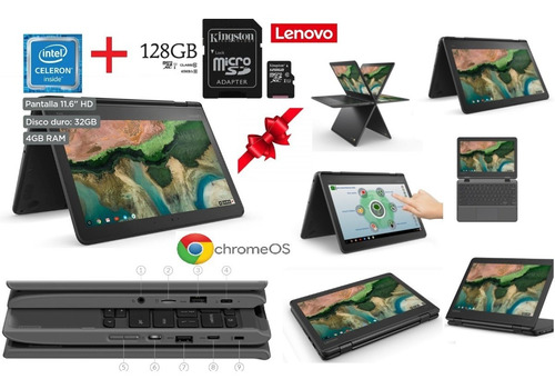 Laptop Lenovo Chromebook 300e 2nd Gen - Pantalla Tactil