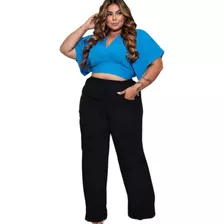 Calça Feminina Pantalona Plus Size 46 Ao 60!!! Promocional!!