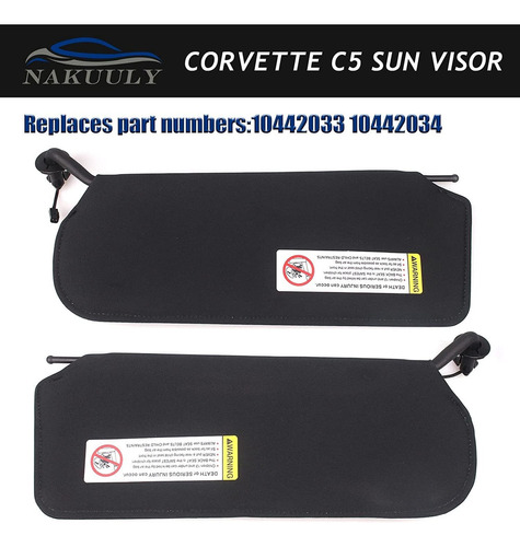 Visera Parasol Para Corvette C5 1997-2004 Un Par Foto 3