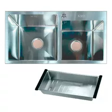 Pileta Bacha De Cocina Acero Inox. Con Escurridor