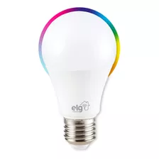 Lâmpada Led Rgb Inteligente Wifi 10w Comando Por Voz ELG 110v/220v