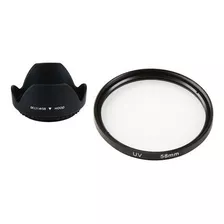 Filtro Uv 58mm + Parasol Pétalo Envío Gratis