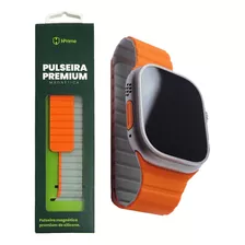 Pulseira Hprime Magnética Smartwatch 38/40/41mm - Laranja Cor Cinza E Laranja