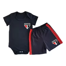 Conjunto Infantil Body E Short São Paulo 