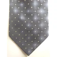 Corbata De Poliester Azul Pintas Blancas Clasica Simon Pv