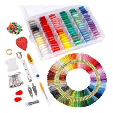 Kit Completo Para Bordar Hacer Pulceras /100 Hilo De Colores