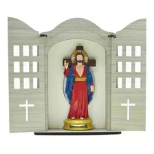 Oratório Santas Chagas De Jesus 35 Cm