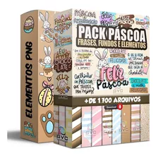 Pack Páscoa Artes Estampas Frases Fundos Elementos 