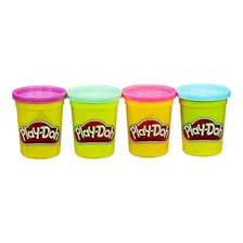 Play-doh 4 Potes De Massinha Sortidos Hasbro B5517 Original