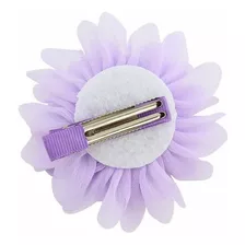 20un. Flor Em Chiffon Para Cabelo Com Prendedor Tipo Jacaré