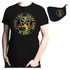 Playera Cobra Kai Golpea Primero Golpea Duro 