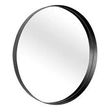 Espelho Redondo Com Moldura Laca Metal 100cm Luxo Cor Da Moldura Preto