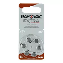 Pilas Para Audífono Rayovac Pr 312 Pack X6