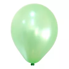 Globos Perlados 12 X 50 Unidades Calidad Helio Decoración Verde Agua