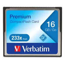 Tarjeta De Memoria Verbatim Compact Flash Premium, 16gb C...