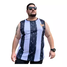 Camisa Uv Regata Masculina Plus Size Dry Fit Galo Da Massa 1