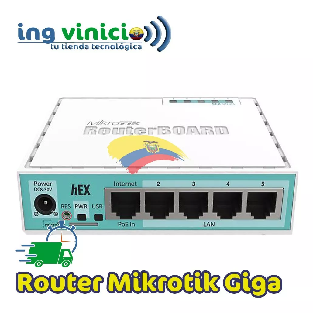 Router Board Mikrotik Hex Rb750gr3 5 Puertos Gigabit 800mhz