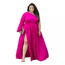 Plus Size Vestido Y Macacao Vestido Longo Feminino Plus Size