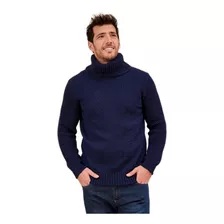 Sweaters Polera Hombre Tejida Con Cuello Grande Art. 494