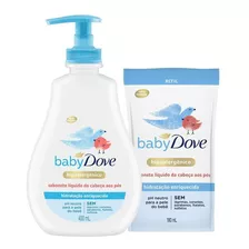 Kit Sabonete Baby Dove Hidratação 400ml + Refil 180ml