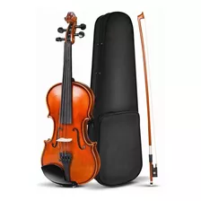 Violin Acustico Musical Adultos Y Estudiantes 4/4 Con Caja