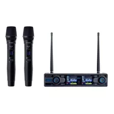 Microfono Inalambrico Krieg Doble De Mano Kd 332 Uhf Digital