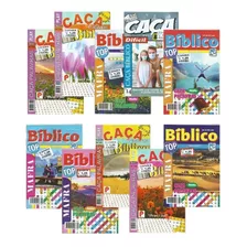 Kit 10 Revistas Caça Palavras Bíblicos Passatempo