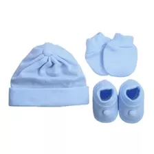 Touca, Luva E Sapatinho Tricô Para Bebê -diversas Cores