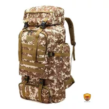 Mochila Tática Camuflada Militar Trilha Camping 80 Litros Cor Jungle