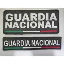 Insignias Pvc Para Chaleco Guardia Nacional Negro Tactico 