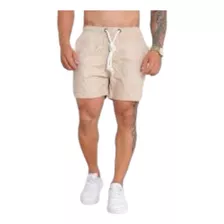 Short Linho Premium Masculino Mauricinho Bermuda Luxo Verão